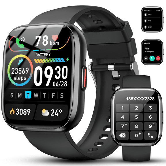 Smart Watch for Men Women, Bluetooth 5.4 Calls, 1.85" HD Fitness Tracker with Sleep Tracking, 110 Sports Modes, IP68 Waterproof, Compatible with Android & iPhone