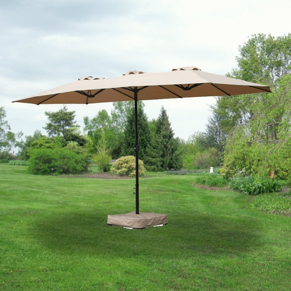 Garden Winds Replacement Canopy for 15 ft Triple Patio Umbrella