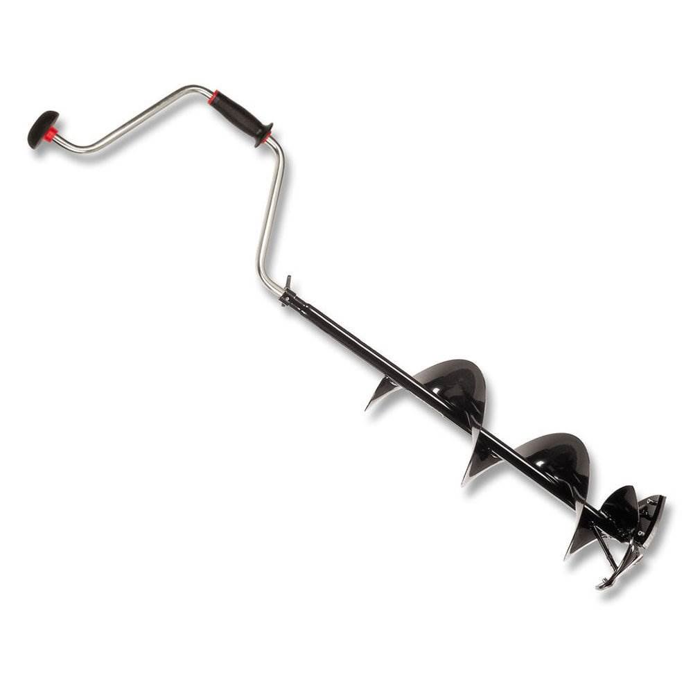 Strikemaster Lazer 8 Inch 2 Piece Steel Ice Fishing Manual Hand Auger w/ Handle