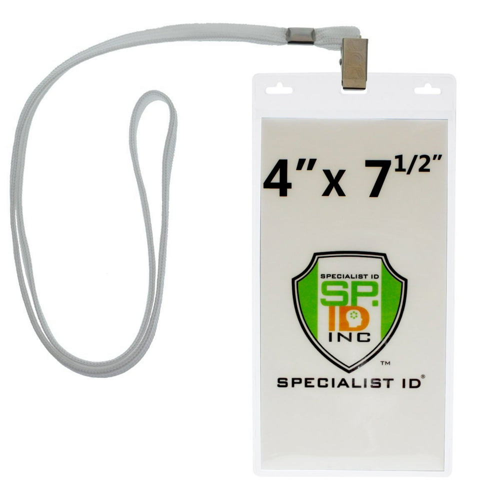 Special Event 4X7 Extra Large Ticket Holders with Lanyards for Pit
