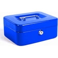 thumbnail image 1 of Locking Medium Steel Cash Box with Money Tray Lock Box, 1 of 7