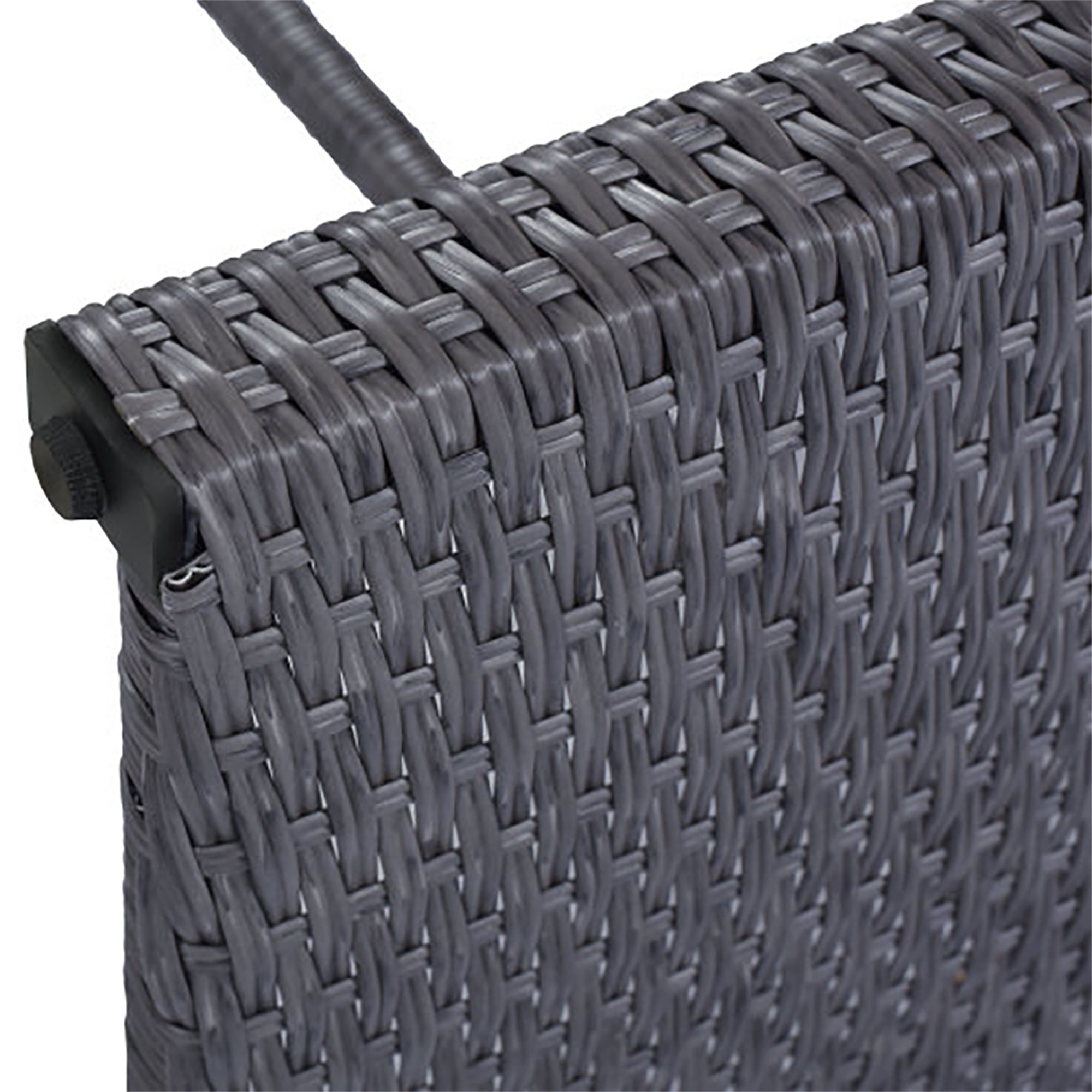 Kadyn Outdoor Patio 5-Piece Rattan Dining Table Set, PE Wicker Bar Furniture Set with with 4 Stools, Gray Cushion+Gray Wicker (Gray + Rattan) Kadyn Outdoor Patio 5-Piece Rattan Dining Table Set, PE Wicker Bar Furniture Set with with 4 Stools, Gray Cushion+Gray Wicker (Gray + Rattan)