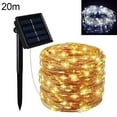 thumbnail image 2 of Copper Wire Fairy Solar LED String Lights 8 Modes Waterproof Garden Party Decor, 2 of 8