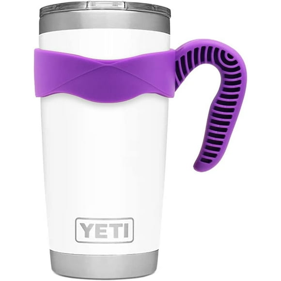 Changmaius Tumbler Handle for YETI Rambler Cup, Anti Slip Travel Mug Grip Cup Holder for Stainless Steel Tumblers, Yeti, Ozark Trail, Rtic,Sic and More Tumbler Mugs BPA Free ( 20OZ,30OZ)