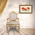 thumbnail image 3 of Florenti, Isa 14x9 Gold Ornate Wood Framed with Double Matting Museum Art Print Titled - Poppies on ricepaper I, 3 of 4