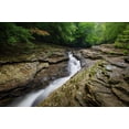 thumbnail image 2 of Majchrowicz, Alan 32x23 White Modern Wood Framed Museum Art Print Titled - Natural Waterslides on Meadow Run Ohiopyle State Park-Pennsylvania, 2 of 4