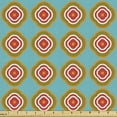 thumbnail image 1 of Geometric Fabric by the Yard Upholstery, Floral Themed Colorful Abstract Art Vintage Style Repetitive Pattern, Decorative Fabric for DIY and Home Accents, Seafoam and Multicolor by Ambesonne, 1 of 5
