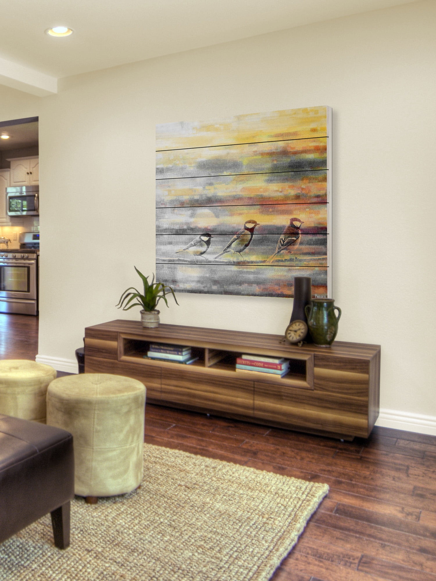 Parvez Taj Pitkin Art Print on White Pine Wood