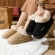 thumbnail image 5 of Zapatillas de algodón para mujer en invierno, bolsa de piel cálida antideslizante gruesa de terciopelo Eva de suela gruesa y zapatos de algodón para mujer en invierno, 5 of 5