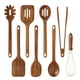 thumbnail image 1 of Juego de utensilios de cocina CAROTE de madera de acacia, 8 piezas, antiadherentes, 1 of 7