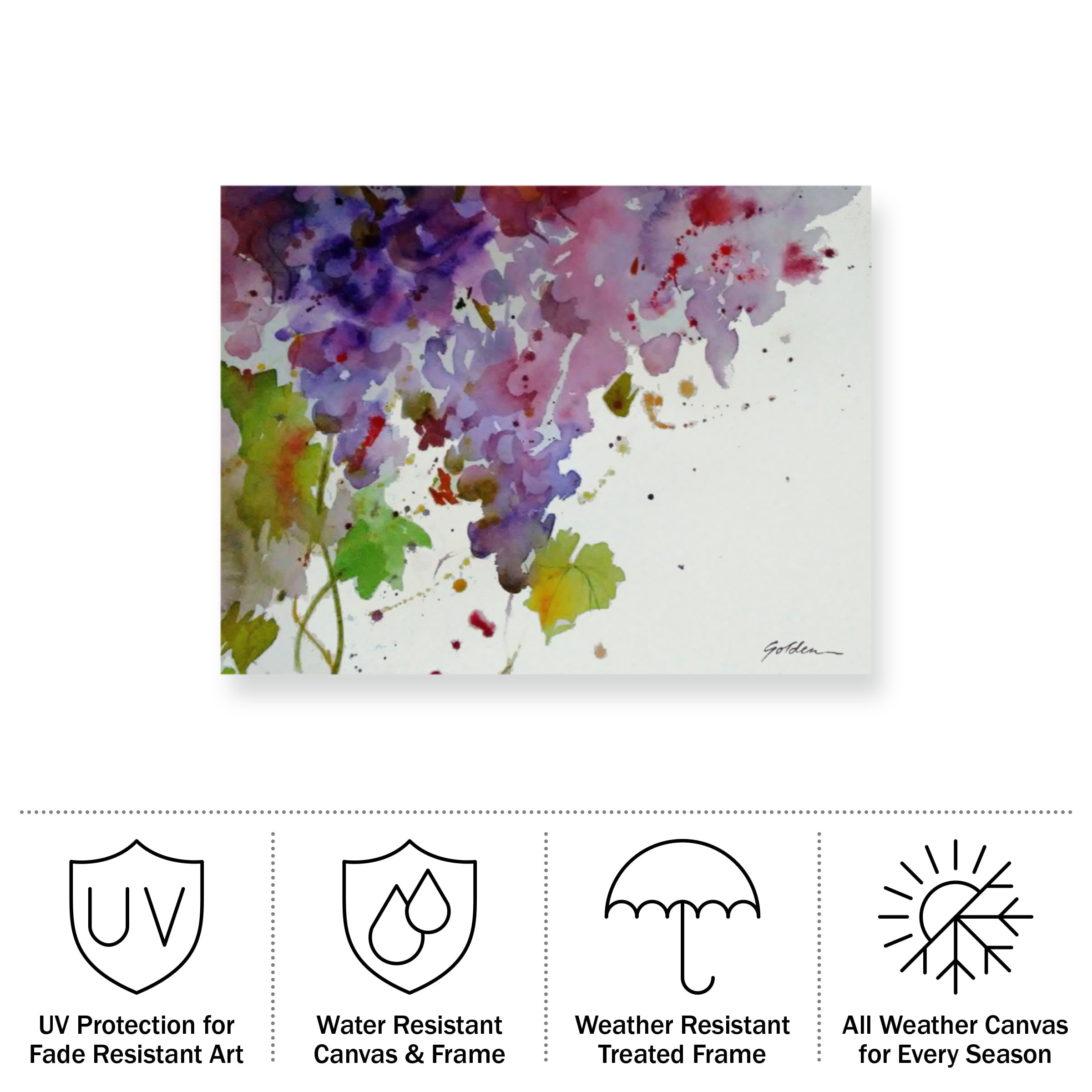 Sheila Golden 'Harvest I' Outdoor All-Weather Wall Decor