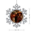 thumbnail image 2 of The Boondocks Snowflakes Ornaments Christmas Tree Decorations Alloy Hanging Decorations Snowflake Pendant 3 PCS, 2 of 8