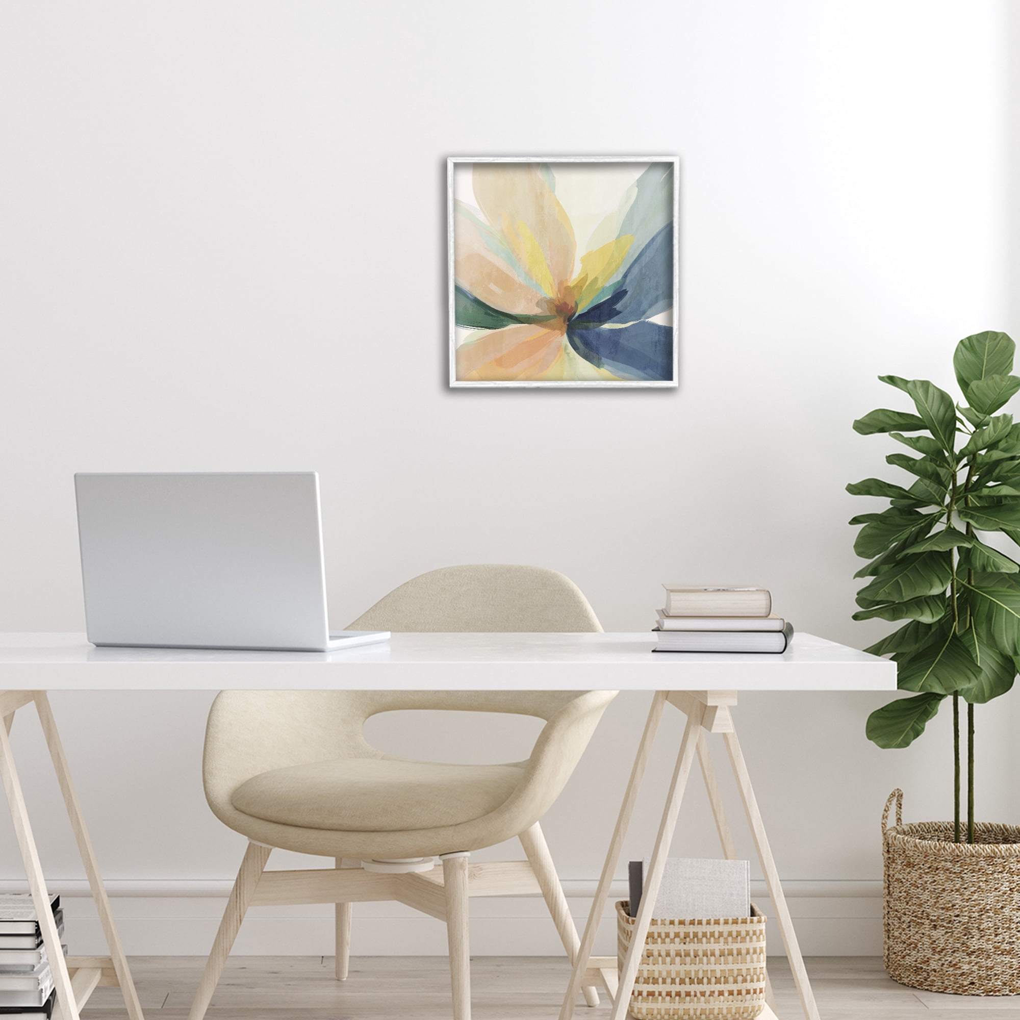 Stupell Industries Soft Harmonious Petals White Framed Giclee Art, design by Irena Orlov