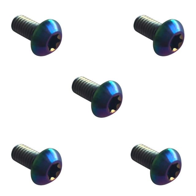 5Pcs Tornillos de Aleación de Titanio Zulema Coloridos Accesorios de Bicicleta M2 M3 M5 M6