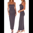 thumbnail image 2 of Vestido Ajustado con Tirantes Finos para Mujer, Informal, de Verano Púrpura XXL, 2 of 8