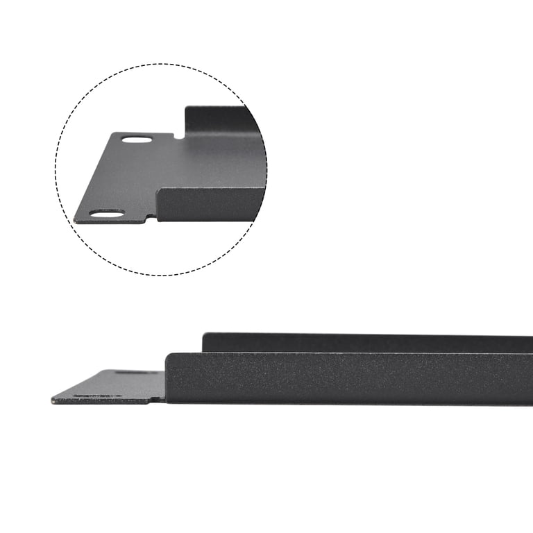 Black Steel Blank Panel TCH Hardware 2U Blank Rack Panel - Black Steel ...