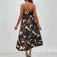 thumbnail image 4 of Vestido sin Mangas para Mujeres con Cuello en V Vestido de Moda Impreso Tropical, Correas Ajustables para Uso Casual Y Diario, 4 of 4