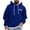 Blue, variant on Men's Graphic Print Hoodies Long Sleeve Drawstring Hoodie Pullover Sweatshirt Outdoor Sports Loungewear Blue M