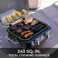 thumbnail image 2 of Kenmore 2-Burner Portable Tabletop Retro Gas Grill, Black, 2 of 17
