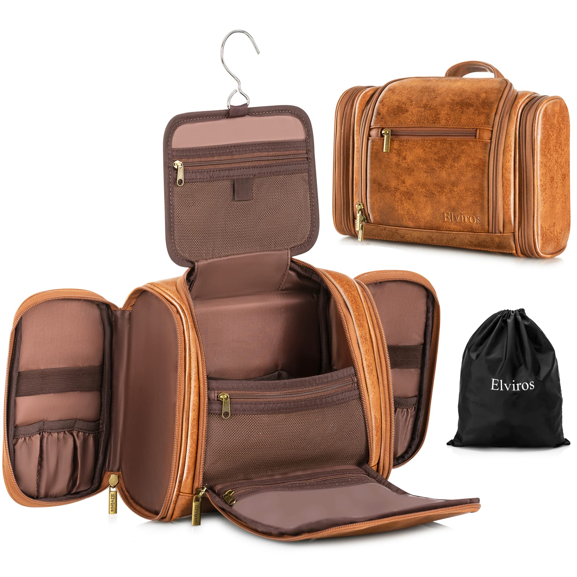 Royce Leather Hanging Toiletry Bag - Walmart.com