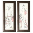 thumbnail image 2 of Gango Home Decor Contemporary Fashion Feet V & VI; Two 8x20in Art Prints in Brown Frames, 2 of 6