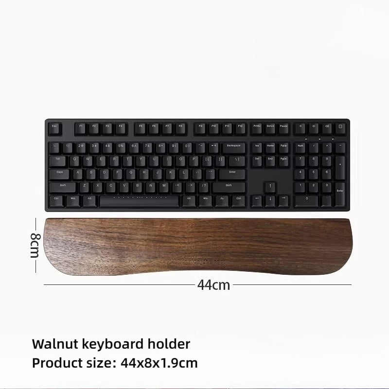 Walnut Wood Keyboard & Mouse Wrist Rest Set, Ergonomic Palm Support Pad for PC/Laptop, Creative Desktop Computer Wrist Rest Combo