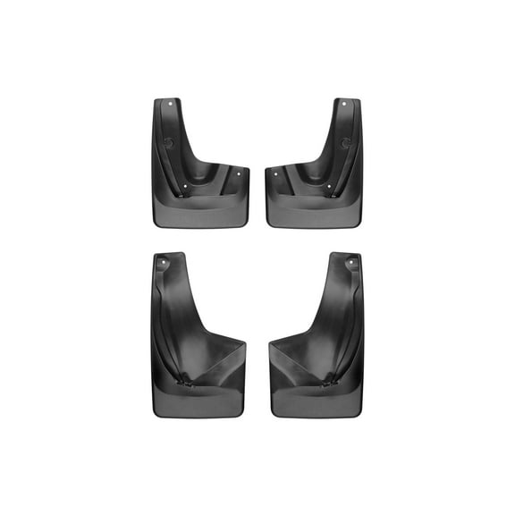 WeatherTech Custom No Drill Splash Guard MudFlaps compatible with Honda CR-V Hybrid, CR-V, Front & Rear Set - Black