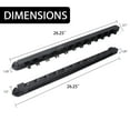 thumbnail image 4 of GSE Games & Sports Expert 6/8/12 Wall Mounted Billiard Cue Rack. Pool Cue Stick Rack with Screw Fitting for Game Room, Home, Bar - 12 Cue Black, 4 of 8