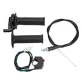 thumbnail image 4 of Empuñadura de acelerador giratoria de 7/8 pulgadas con interruptor de encendido y apagado por cable para minimotos ATV de 50 cc, 125 cc, 110 cc, 150 cc y 250 cc, 4 of 14