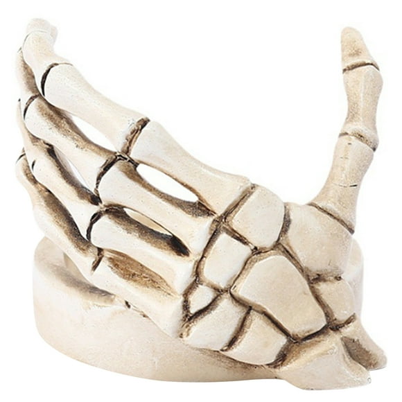 Houderco De Calavera En Resina Beige Para De Y Fiesta