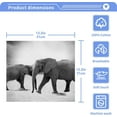 thumbnail image 5 of SKYSONIC Elephant Cotton Washcloths Set of 6, Highly Absorbent Soft Fingertip Towel for Bathroom, Gym, Hotel and Spa, 12 x 12 Inch, 5 of 7