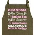 thumbnail image 2 of ThisWear Grandma's Love is Endless Funny Apron for Kitchen Two Pocket Apron Military Green, 2 of 7