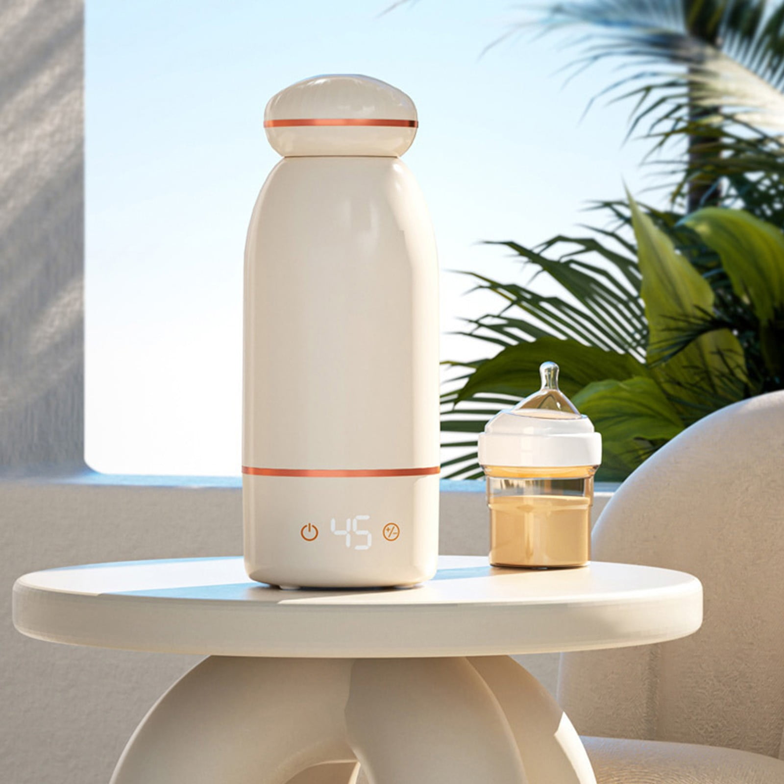 Portable Electric Kettle Cup, 500ml Stainless Steel Travel Mug