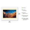 thumbnail image 2 of Carina Nebula From James Webb Space Telescope - NASA Color Photo c.2022 - Fine Art Rolled Canvas Print (Unframed) 20in x 26in, 2 of 4