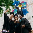 thumbnail image 6 of PMU Graduation Jumping Smiley Grad Balloon Bouquet | Jumping Grad Mylar Balloons | Jump for Joy Graduation Smiley Grad Balloon | Grad Foil Balloons | Light Blue (5/Pkg) Pkg/1, 6 of 8