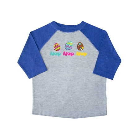 

Inktastic Hop Hop Hop Colorful Easter Eggs Easter Gift Toddler Boy or Toddler Girl T-Shirt