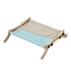 thumbnail image 2 of Hamaca para gato con ventana para gato, duradera con marco de madera, cama para gato que ahorra espacio, salón para gatito, gato, siesta, tomar el sol gris azul, 2 of 9