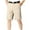 Beige, variant on WREESH Men's Dress Shorts Work Shorts Fashion Chino Shorts Loose Summer Short Pants Walkshorts Navy