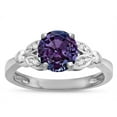 thumbnail image 2 of Star K � Round 7mm Simulated Alexandrite Marquee Design Promise Engagement Ring, 2 of 9