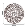 thumbnail image 3 of HLONK 6 Pack 15” Silver Metallic String Round Placemats For Wedding Events Birthday Party, 3 of 10