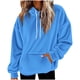 thumbnail image 2 of HongQid Womens Fuzzy Hoodies Pullover Sport Hoodie Cozy Oversized Pockets Hooded Sweatshirt Athletic Fleece Hoodies, 2 of 5