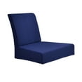 thumbnail image 5 of Funda para silla de banquete, decoración para bodas, fiestas, impermeable, color azul Azul oscuro, 5 of 5