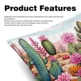 thumbnail image 2 of Cactus Velvet Throw Pillows Set of 2 - Decorative Pillows with Unique Patterns for Sofa Couch Bed - Pillow Covers - Available in 16x16, 18x18, 20x20 Inches, 2 of 6
