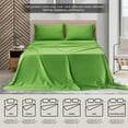 thumbnail image 5 of MyOwn Twin XL Sheet Sets - Cotton Rich Twin XL Bedding Sets, 3 Piece Deep Pocket Twin XL Sheet - Ultra Soft, Wrinkle Resistant, Quick Dry, Easy Care Twin XL Sheets - Kiwi Green, 5 of 5
