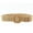 Khaki, variant on Cheers.US Woven Elastic Stretch Waist Belt Women Skinny Dress Belt Wooden Buckle Waist Dress Band