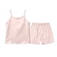 thumbnail image 5 of Estilo Verano Conjunto de Niños de Color Sólido Cuello Redondo sin Mangas Y Pantalones Cortos Dos Piezas de Ropa de Casa para Niños, 5 of 7