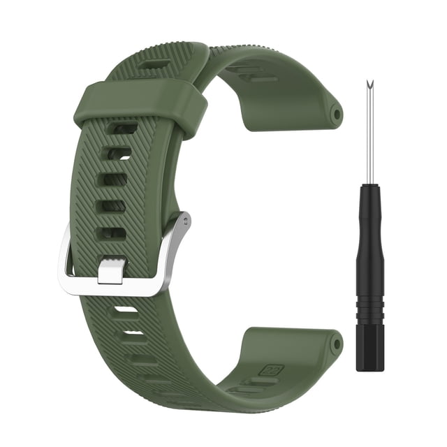 Hearth & Gear Gar Min Forerunner 745XT Silicone Strap Official Accessory With Quick Release Tool For Convenient And Secure Fit Digital Mens Watch Dive Watch for Men Wrist Watch Batteries All Size