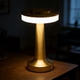 thumbnail image 4 of Cordless Metal LED Desk Lamp, Touch Sensor 3 Color Stepless Dimmable, Metal Body Battery Powered Eye-Care Soft Light, Rechargeable for Living Room Dorm Home Office Study Workbench Use, B, 4 of 6