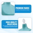 thumbnail image 4 of FDW Women's Adjustable Dress Form Mannequin, 50-63 Inches, Fabric Cover, Heavy-Duty Tripod Stand, Green, 4 of 7