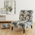 thumbnail image 2 of Designart "Chic Urban Victorian VI" White Floral Upholstered Accent Chair - Cottage Arm Chair For Living Room, 2 of 5